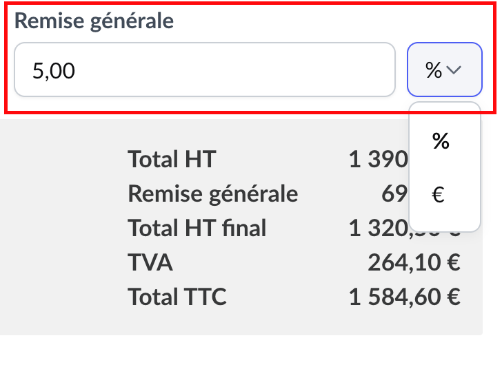 Aide De Facture Comment Ajouter Une Remise Sur Une Facture