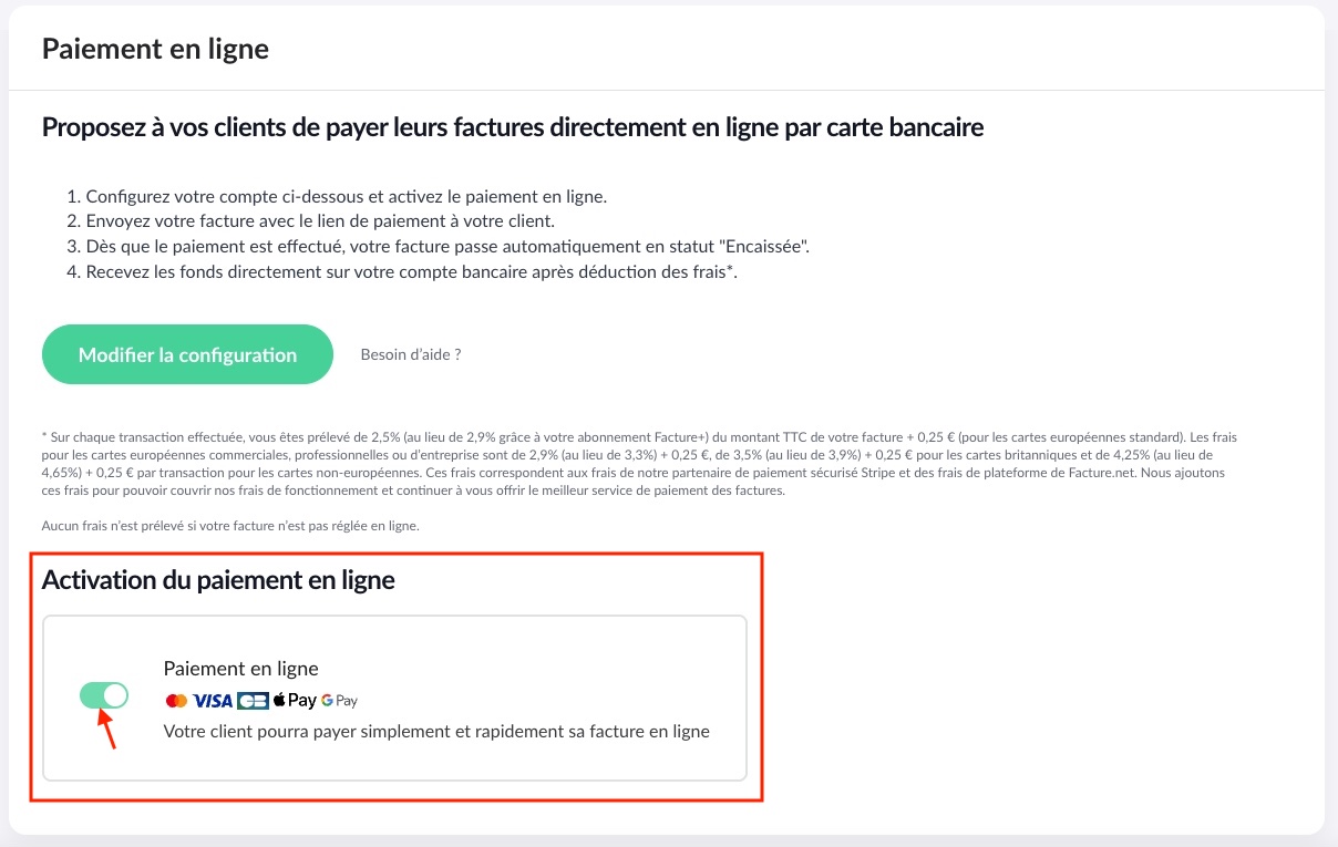 Paiement en ligne