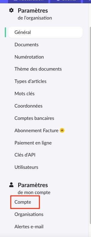 Supprimer compte