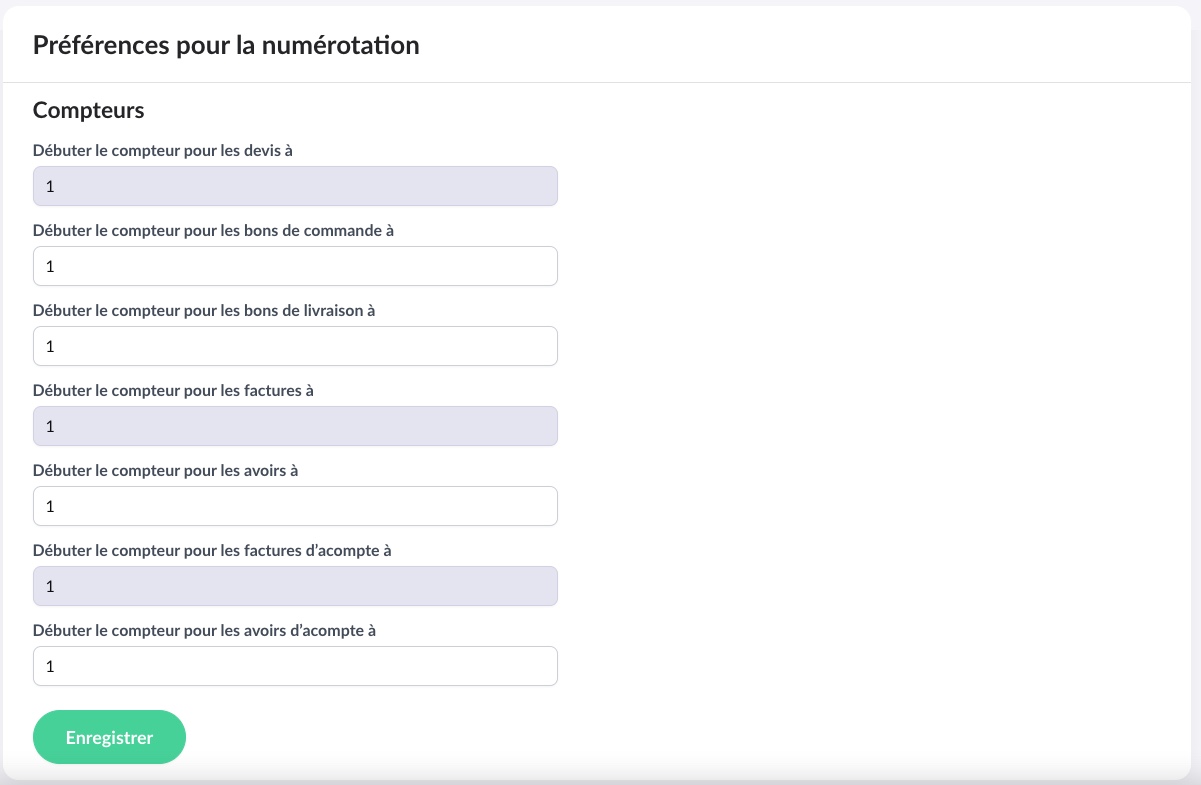 Numérotation