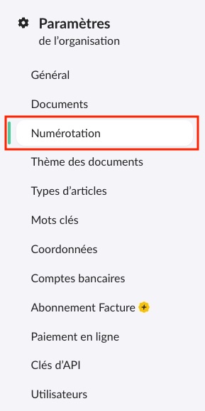 Numérotation